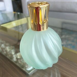 NWT Frosted clear swirl glass Lampe Berger Brand French Home Scent Oil Burner